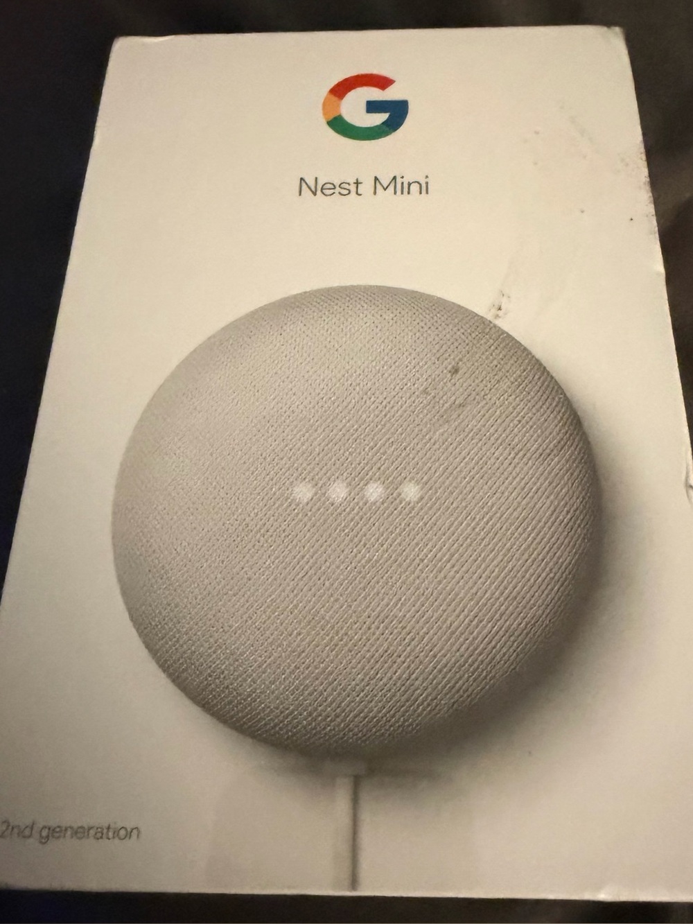 Google Assistant Smart Speaker Box - Chalk/White